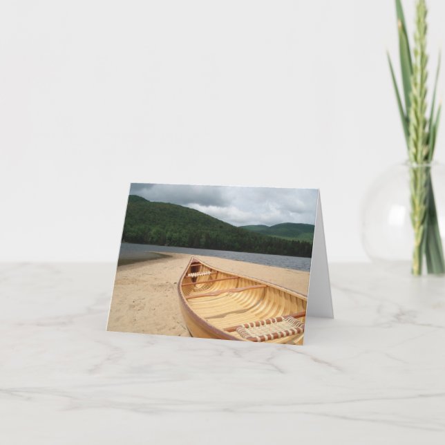 Canoe at Water's Edge Note Card (Front)