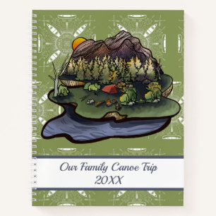 Canoe Camping Adventure Notebook