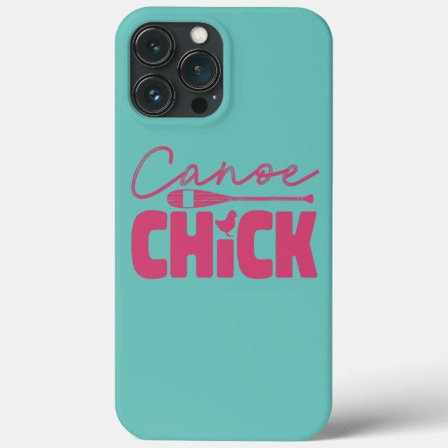 Canoe Canoeing Girl Chicken Canoe Chick  Case-Mate iPhone Case (Back)