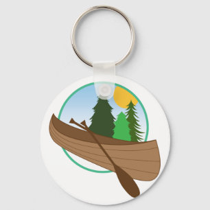 Canoe Circle Key Ring