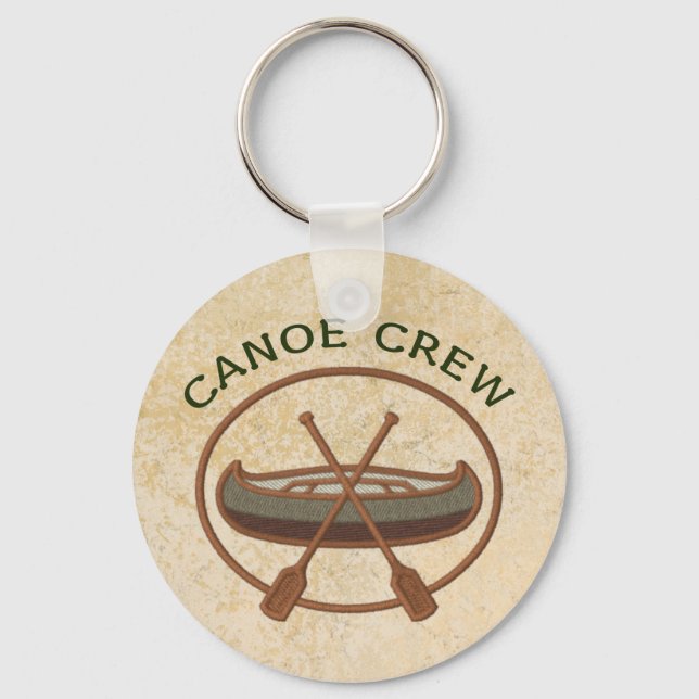 Canoe Crew Canoeing Water Sports Key Ring (Front)
