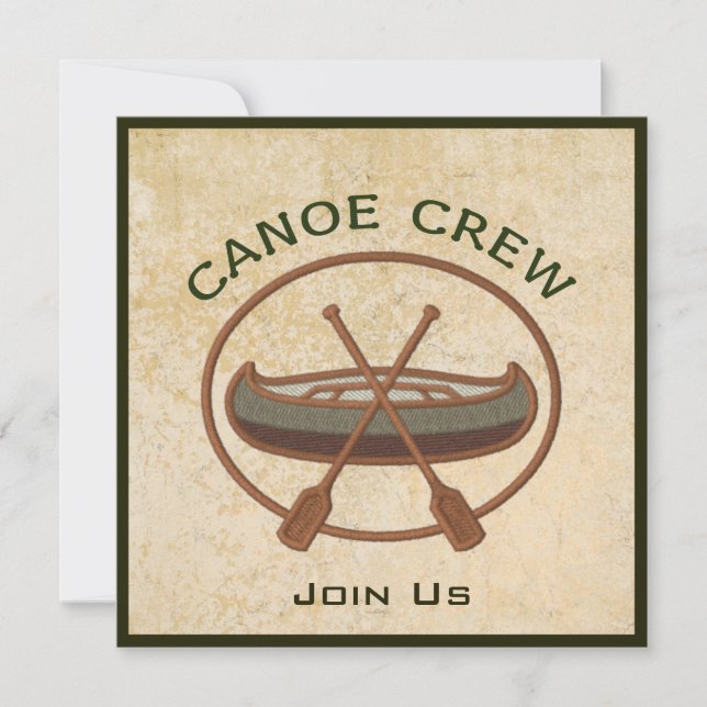 Canoe Crew Invitation (Front)