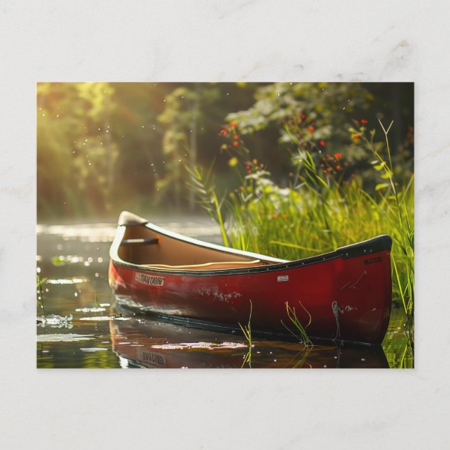 Canoe in a River Postcard (Front)