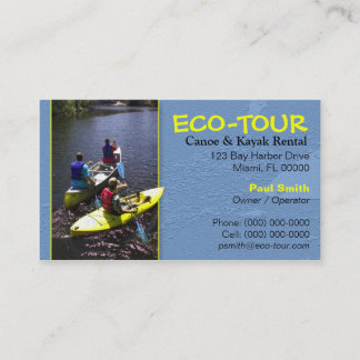Canoe & Kayak Boating Business Card