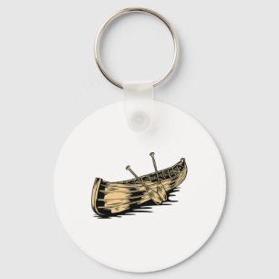 Canoe Paddle Funny Canoeing Kayaking Boating Boat Key Ring