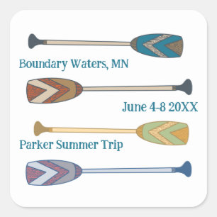 Canoe paddle trip sticker