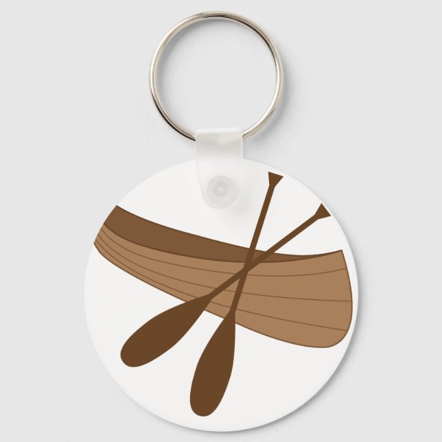 Canoe & Paddles Key Ring (Front)