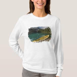 Canoe parked at a dock along Moraine Lake, Banff T-Shirt