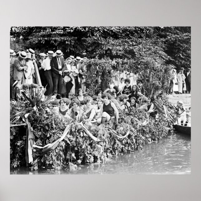 Canoe Regatta and Water Carnival: 1924 Poster (Front)