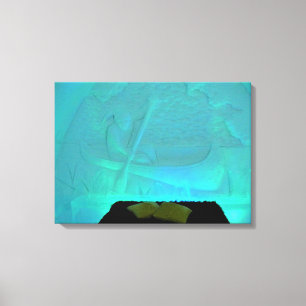 Canoe Room at Hotel de Glace, Quebec, Canada Canvas Print