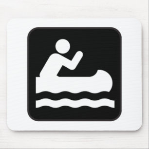 Canoe Sign Mouse Mat