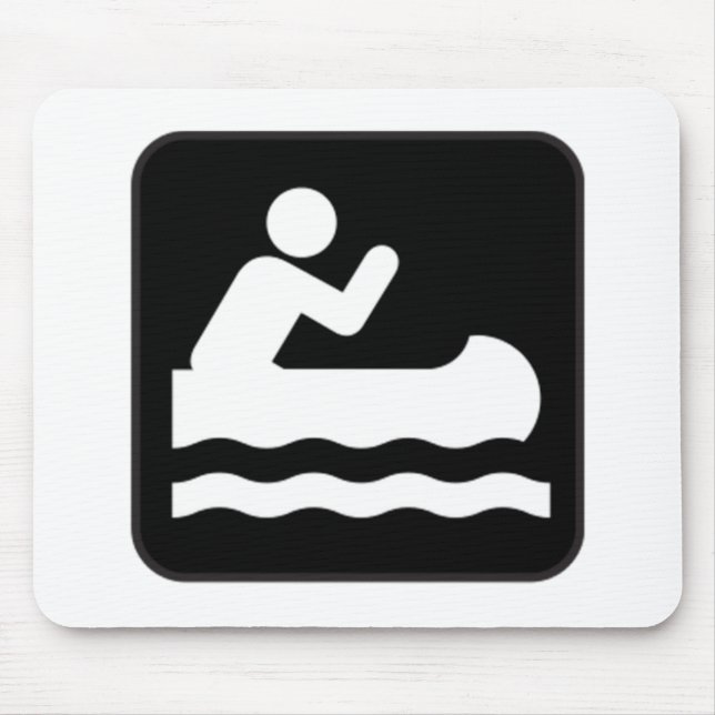Canoe Sign Mouse Mat (Front)