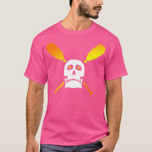 Canoe Skull Crossed Paddle Canoeing Lover Gift 4 T-Shirt