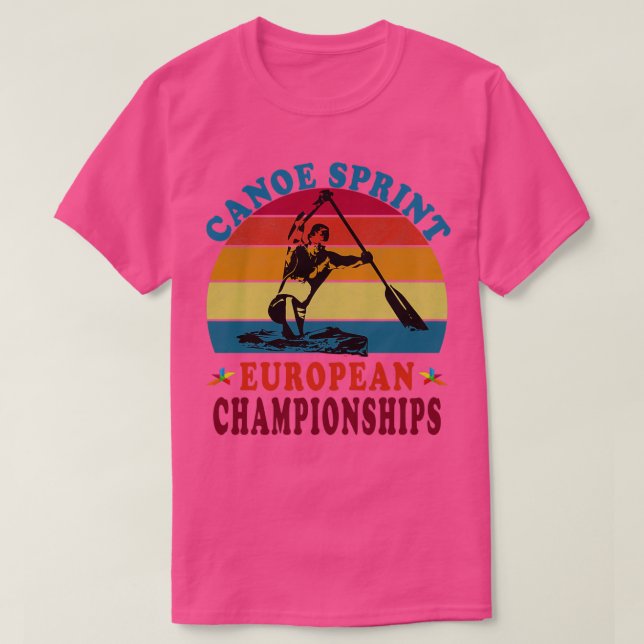 Canoe Sprint European Championships T-Shirt (Design Front)