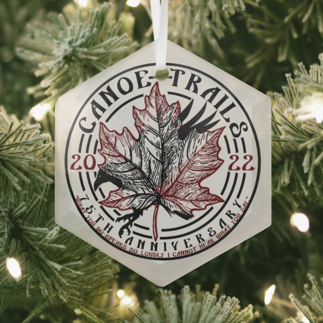 Canoe Trails Hex Ornament 2022 (Insitu)