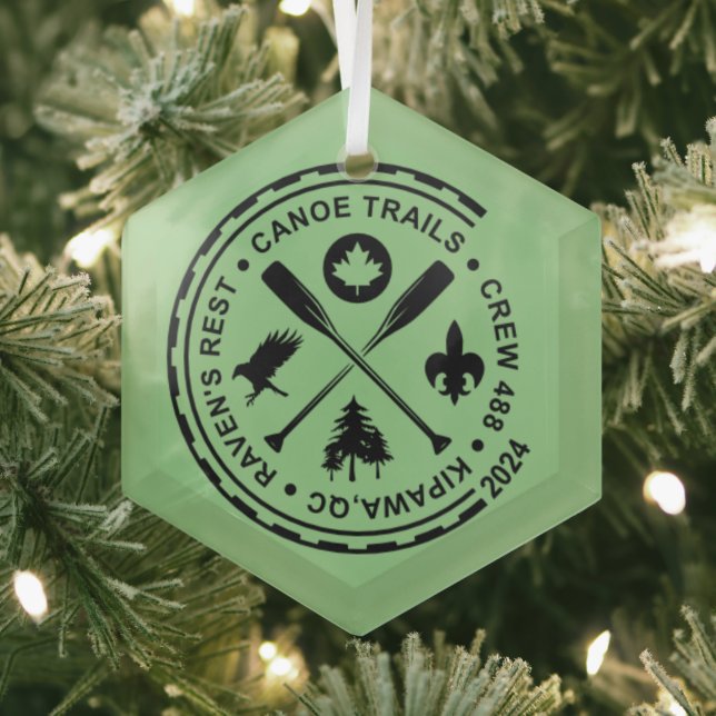 Canoe Trails Hex Ornament 2024 (Insitu)