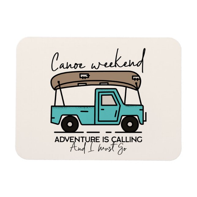 Canoe Weekend Magnet (Horizontal)