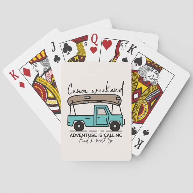 Canoe Weekend Playing Cards (Back)