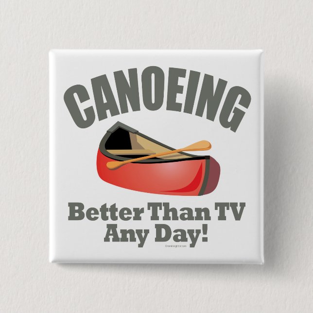 Canoeing 15 Cm Square Badge (Front)