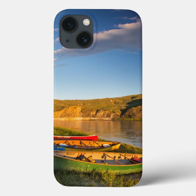 Canoeing Along The White Cliffs Of Missouri Case-Mate iPhone Case (Back)