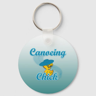 Canoeing Chick #3 Key Ring