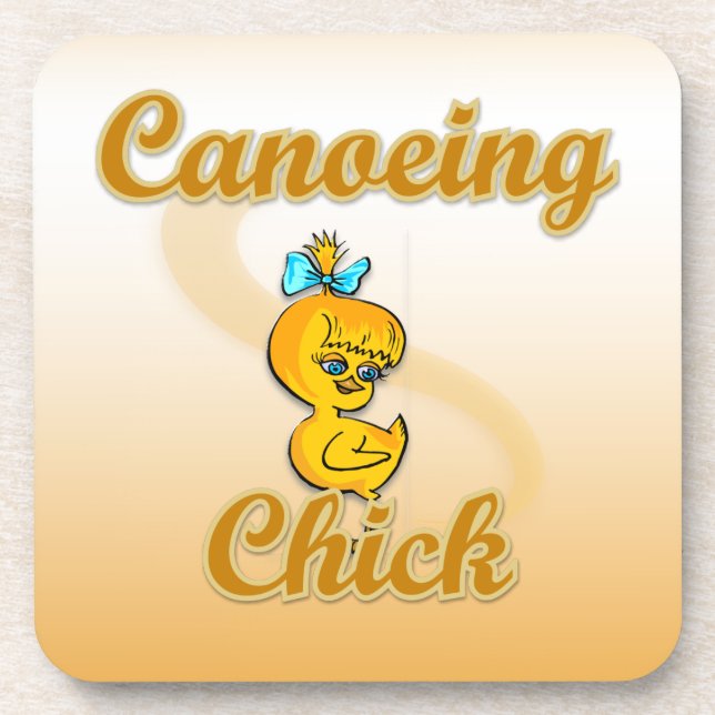 Canoeing Chick Coaster (Front)