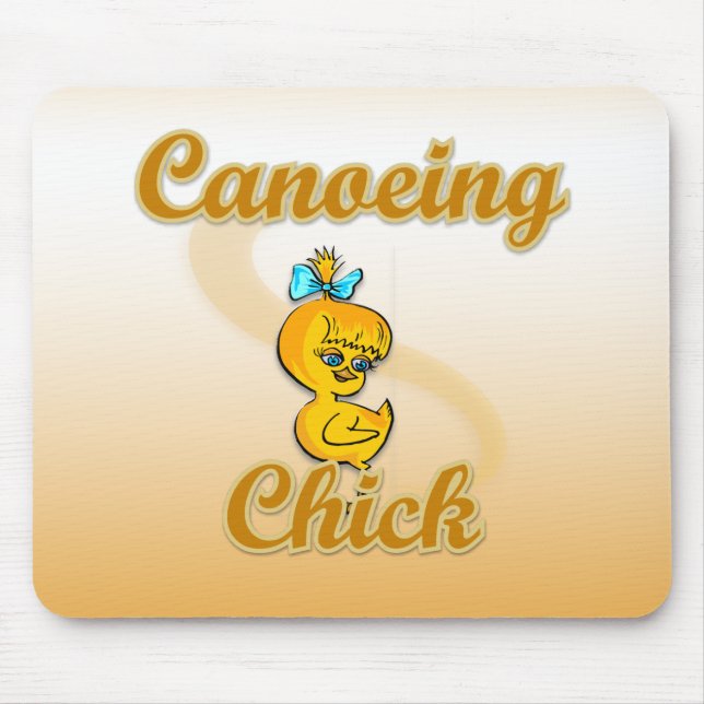 Canoeing Chick Mouse Mat (Front)