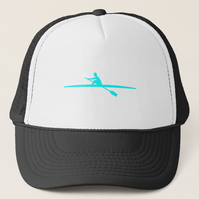 Canoeing - Cyan Trucker Hat (Front)
