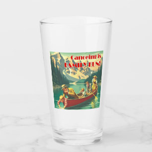 Canoeing Is Family Fun Glass