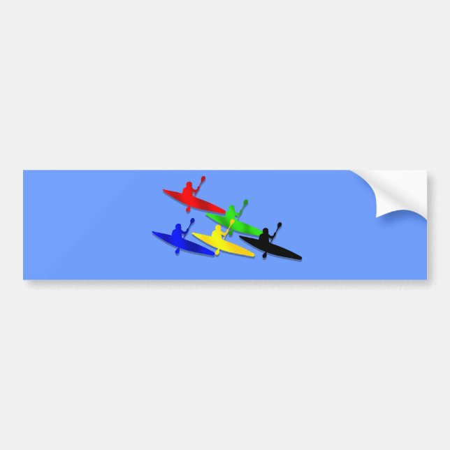 Canoeing Kyaking Canoe kyak water sports Bumper Sticker (Front)
