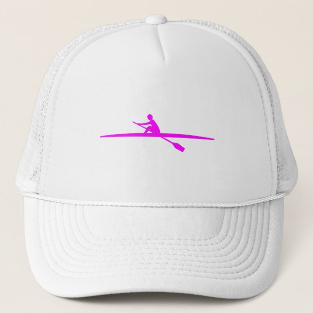 Canoeing - Magenta Trucker Hat (Front)