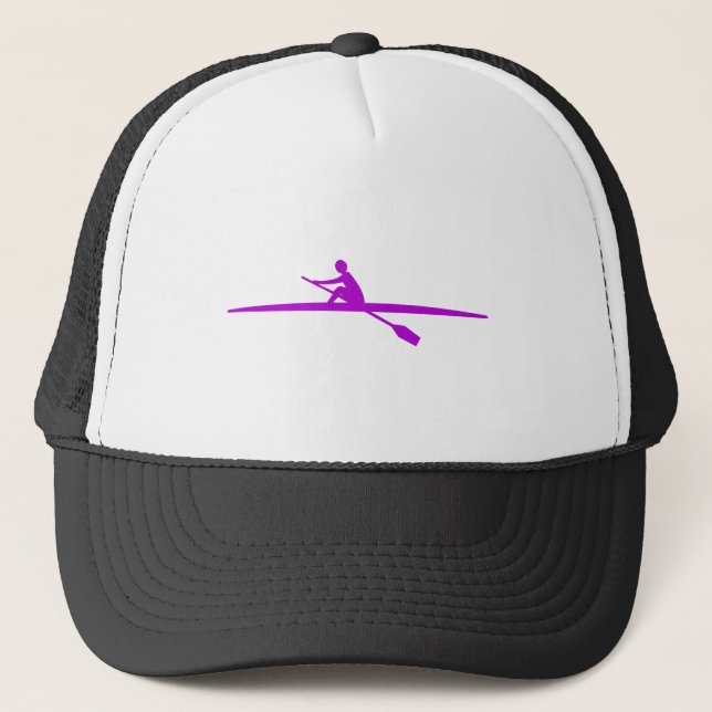 Canoeing - Purple Trucker Hat (Front)