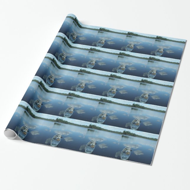 Canoeing the Boundary Waters v.1 Wrapping Paper (Unrolled)