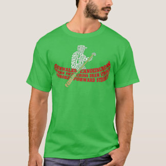 Canoeing Typography Word Art Canoe T-Shirt