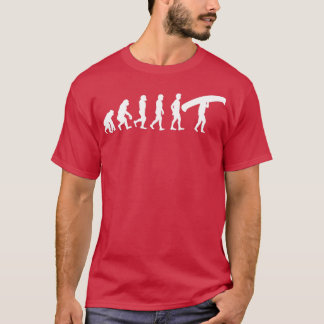 Canoeists Canoeing Canoeing Canoe Evolution T-Shirt