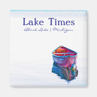 Canoeist's Evening calm Magnet