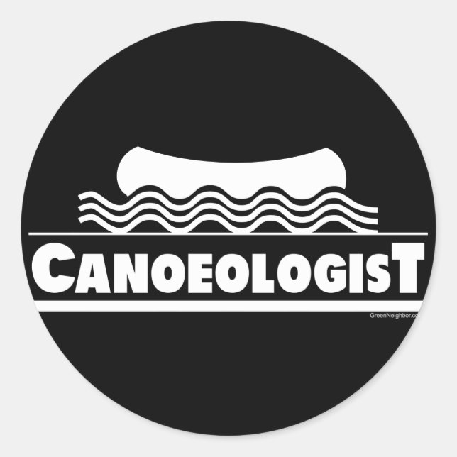 Canoeologist Classic Round Sticker (Front)