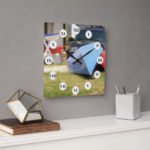 Canoes And Kayaks by Shirley Taylor Square Wall Clock