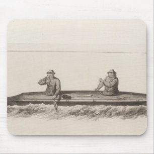 Canoes, Oonalashka, Alaska Mouse Mat