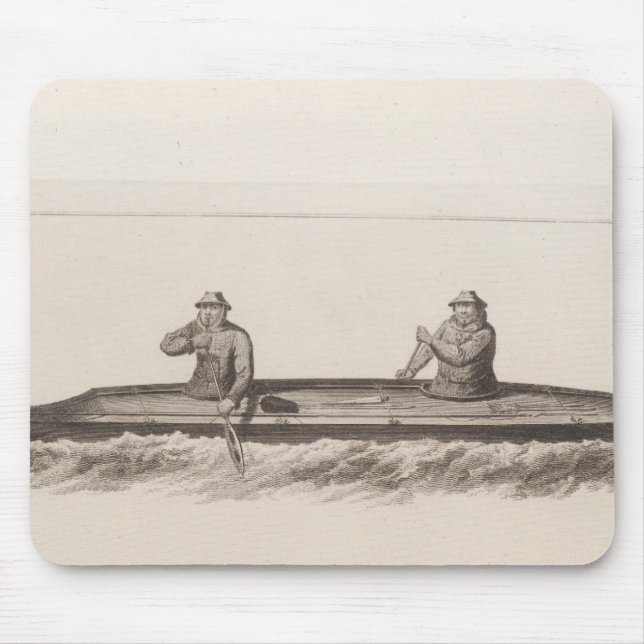Canoes, Oonalashka, Alaska Mouse Mat (Front)