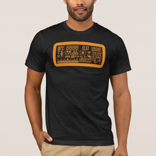 Canon 7D Camera LCD Panel T-Shirt (Front)