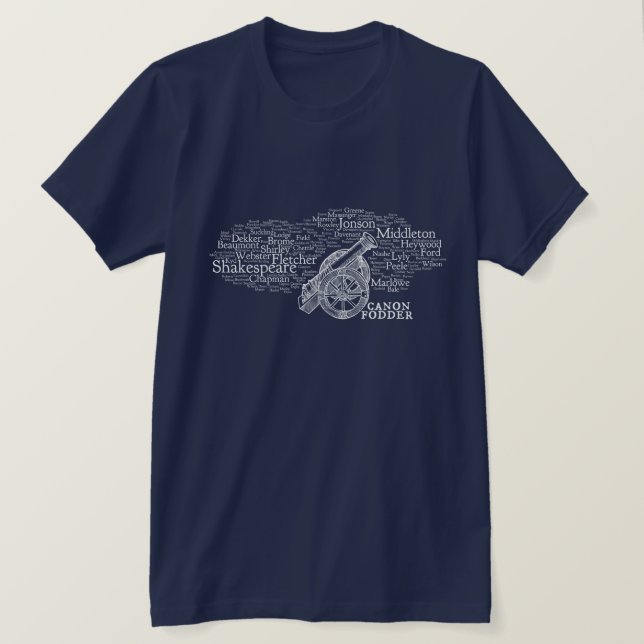 Canon-fodder (dark) T-Shirt (Design Front)