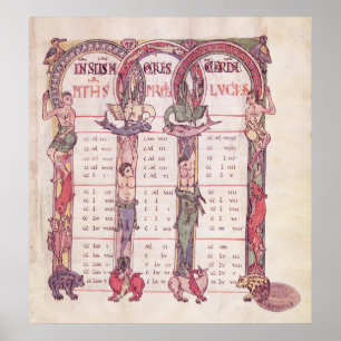 Canon tables of the Evangelists Poster