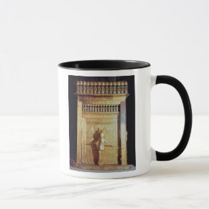 Canopic chest in the form of a shrine set mug