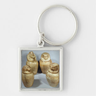 Canopic jars of Hor-ir-aa, Saite (alabaster) Key Ring