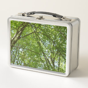 Canopy of Spring Leaves Metal Lunch Box
