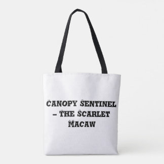 Canopy Sentinel – The Scarlet Macaw Tote Bag