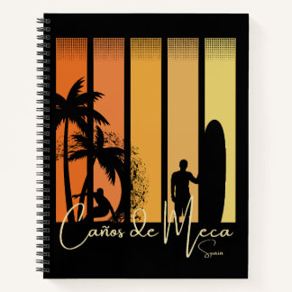 Canos de Meca Spain Surfing Beach Notebook