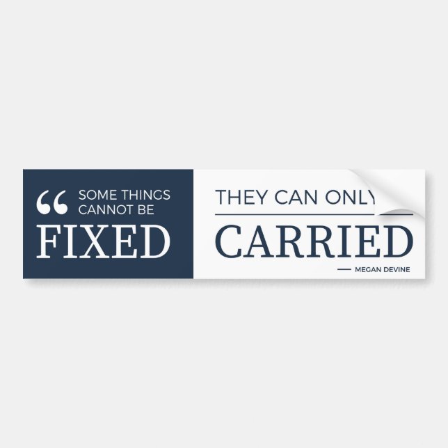 can't be fixed - bumper sticker (Front)
