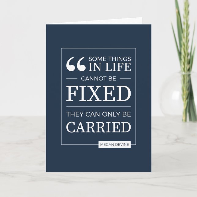 can't be fixed card in navy (Front)